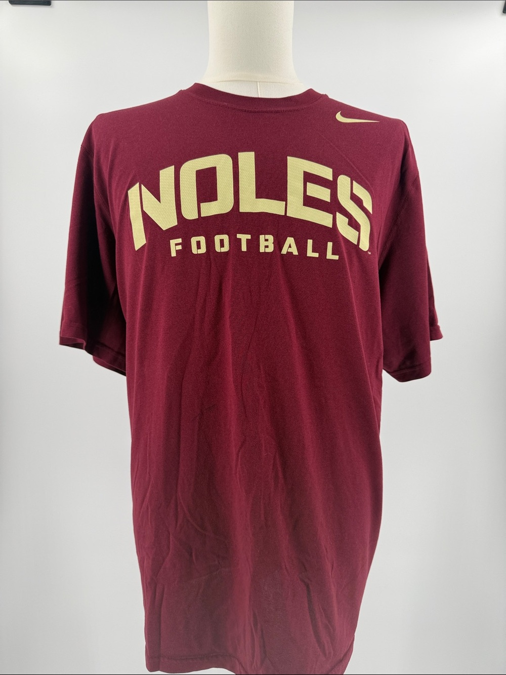 Nike Florida State Maroon and Gold 'NOLES FOOTBALL' Graphic Tee